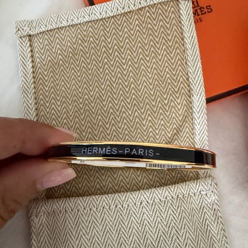 Hermes Black and Gold Women's Bracelet
